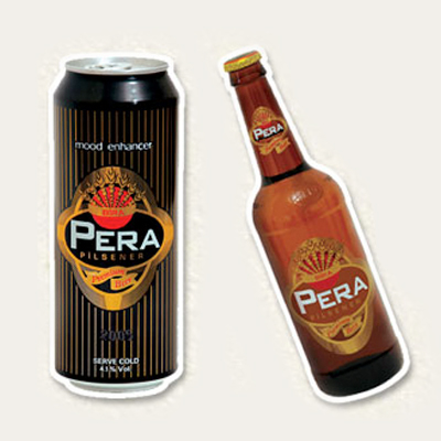 Pegatina Opaca de PVC (Pegada en la Arriba)