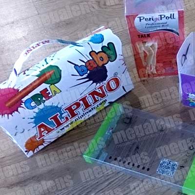 Пластиковые и металлизированные коробки